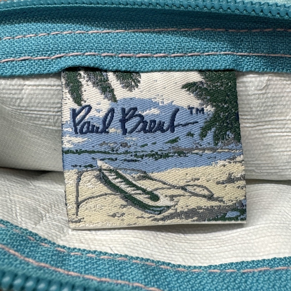 Paul Brent Coastal Life Tropical Flamingos Canvas Small Tote Crossbody Bag Zip - Picture 10 of 12